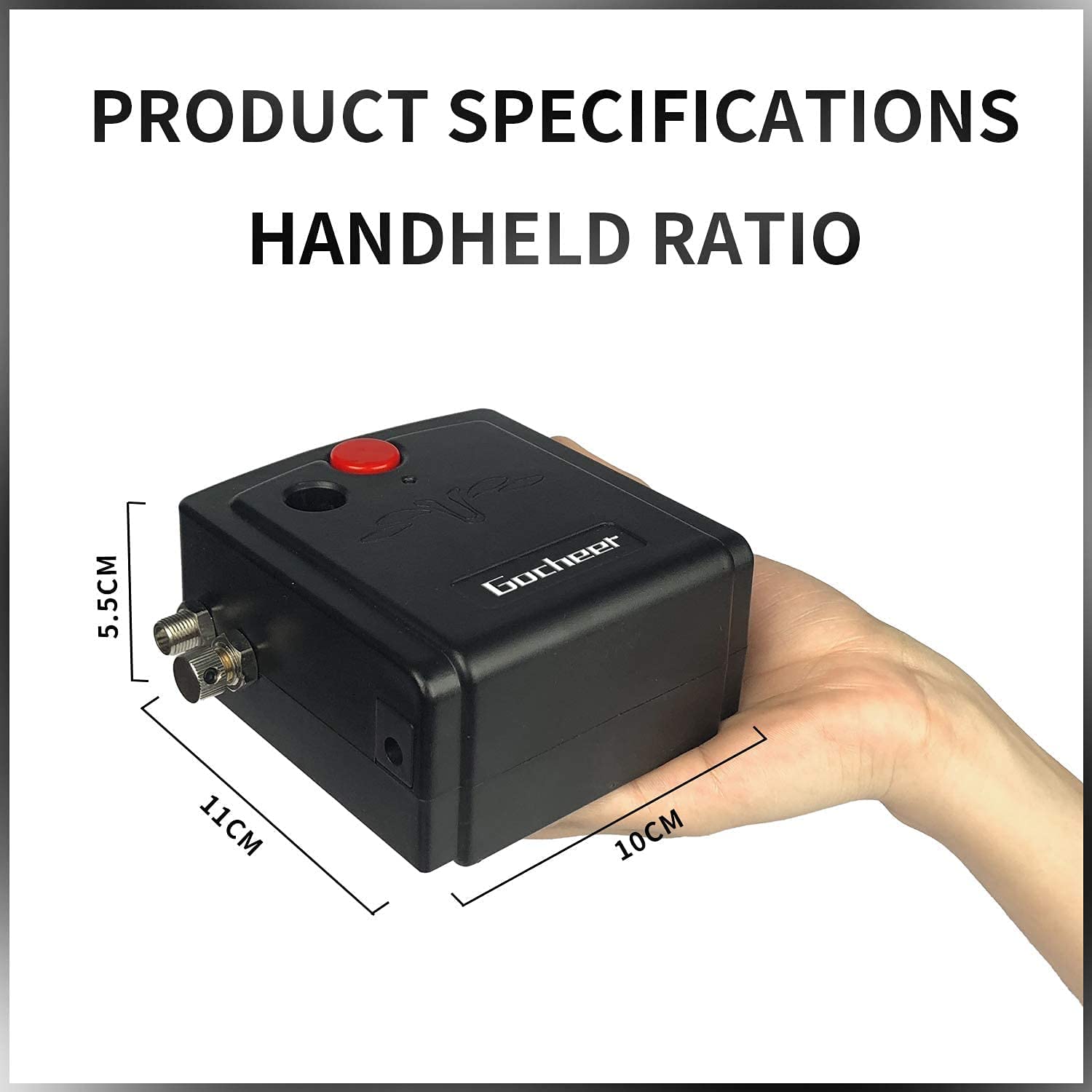 Kit Aerografo Professionale Powate 40 PSI - Compressore Doppia Azione Per Modellismo E Beauty - Foto 10