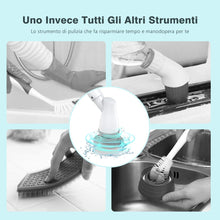 Carica l&#39;immagine nel visualizzatore di Gallery, Homitt Spazzola Rotante per Pulizia Casa Bianco Scrubber standard, - Ilgrandebazar