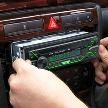 Carica l'immagine nel visualizzatore di Gallery, Aigoss Autoradio Bluetooth Stereo Auto 1 Din Car Radio FM Ricevitore 60W x 4, 5 Luci a Colori e Telecomando, Supporta MP3/ USB/SD/TF/AUX/File