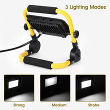 Carica l&#39;immagine nel visualizzatore di Gallery, Faretto LED Portatile 50W, Ultra Luminoso da Cantiere 4500lm, 3... - Ilgrandebazar