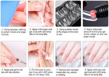 Carica l&#39;immagine nel visualizzatore di Gallery, Anself Prolunga per unghie in gel poli + 48 pezzi Suggerimenti per la costruzione di stampi rapidi Set per la preparazione di gel Strumenti per nail art a rapida asciugatura