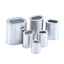 Carica l&#39;immagine nel visualizzatore di Gallery, HSEAMALL - Set di 550 manicotti per corda metallica, 6 misure M0.5-M2, in...