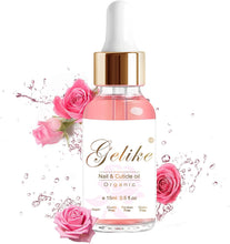 Carica l'immagine nel visualizzatore di Gallery, Gelike Olio Cuticole Unghie Jojoba Organica Essenziale Olio Vitamina E vitamina B Mix Oil Unghie Riparare Trattamenti Cuticola Incrinata Secca Lenire Idratare Idratante Unghie secche Oli 15ml (Rosa)