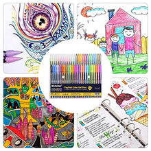 Carica l&#39;immagine nel visualizzatore di Gallery, Set di 48 penne gel colorate - glitter, metallico, neon glitterato, pastello...