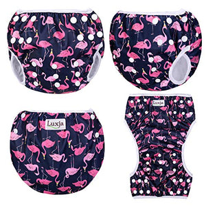 Luxja Riutilizzabile Pannolini da nuoto (Confezione 2), Costume Pannolino...