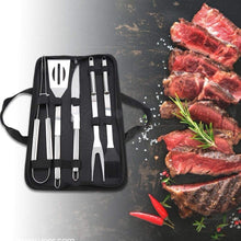 Carica l&#39;immagine nel visualizzatore di Gallery, 5pcs / set strumenti per barbecue in acciaio inox kit coltello... - Ilgrandebazar