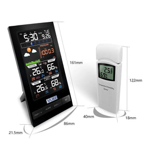 VLIKE Stazione Meteo con 2 Sensore Esterno Wireless Controllo Radio... - Ilgrandebazar