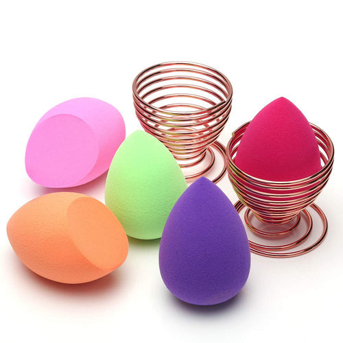 Spugna Trucco, O'Vinna 5 pcs Beauty Sponge + 2 Supporto di Spugnette for... - Ilgrandebazar