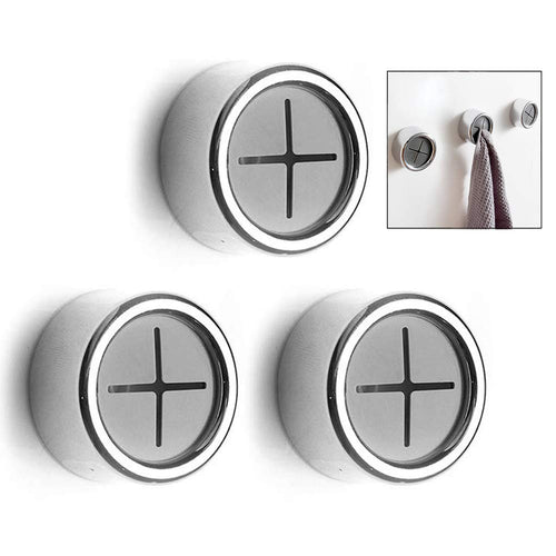 LHKJ 3 pezzi Adesivo Ganci Portasciugamani,Gancio adesivo per asciugamani in... - Ilgrandebazar