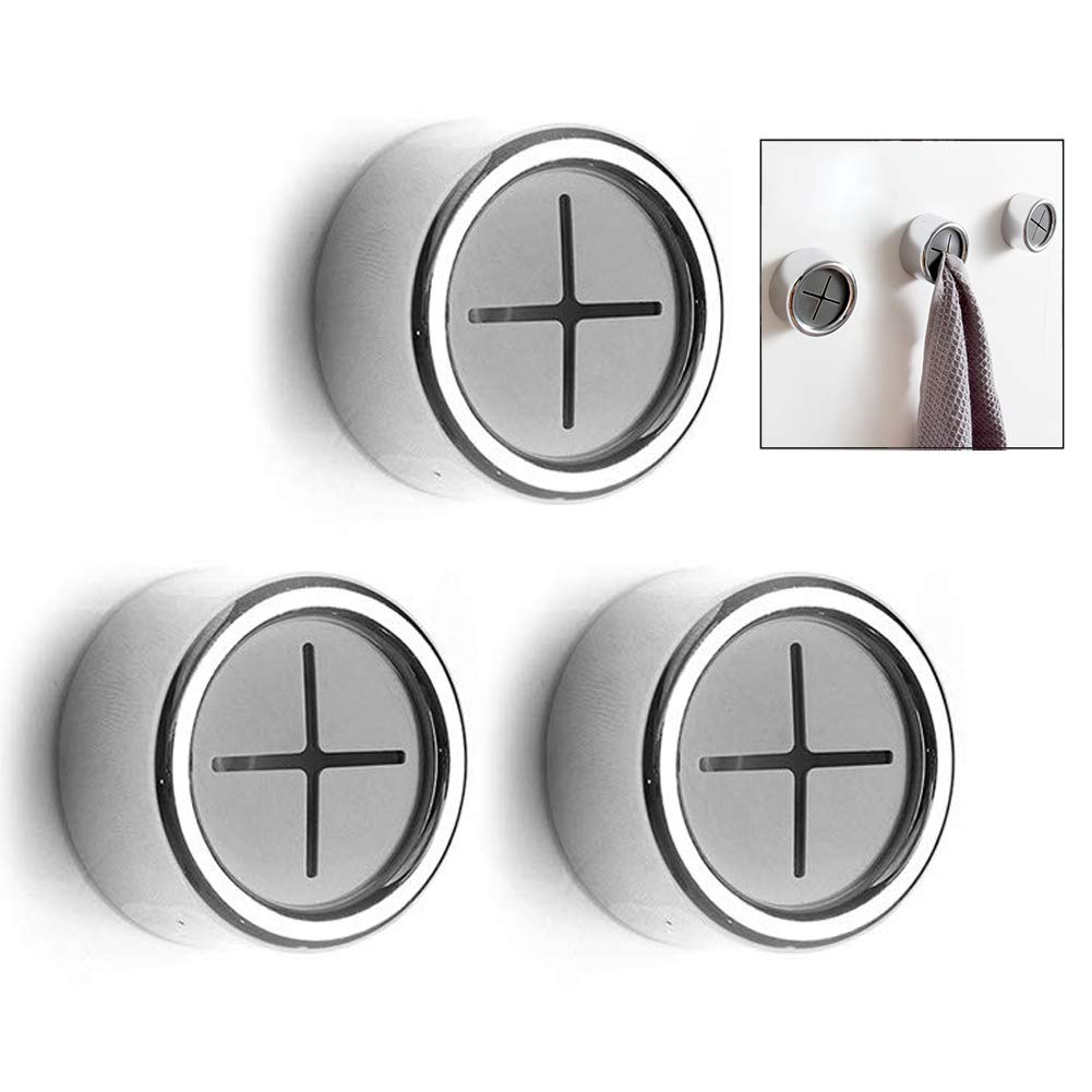 LHKJ 3 pezzi Adesivo Ganci Portasciugamani,Gancio adesivo per asciugamani in... - Ilgrandebazar