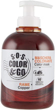 Carica l&#39;immagine nel visualizzatore di Gallery, S.O.S COLOR &amp; GO Maschera Colorante Riflesssante e ravvivante Rame 300 ml