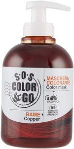 S.O.S COLOR & GO Maschera Colorante Riflesssante e ravvivante Rame 300 ml
