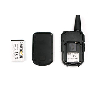 Retevis RT15 Mini Walkie Talkie 2W 208DCS Squelch Professionali 5 Pezzi, Nero - Ilgrandebazar