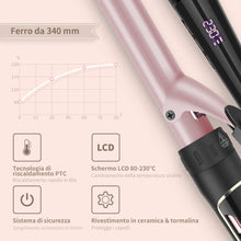 Carica l&#39;immagine nel visualizzatore di Gallery, Ferro Arricciacapelli 6 in 1 LCD 80°C - 230°C Temperatura Regolabile... - Ilgrandebazar