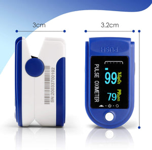 SIMBR Saturimetro da Dito,Pulsossimetro Professionale con Display LCD e 4 Direzioni di Rotazione per Frequenza del Polso(PR) e La saturazione di Ossigeno(SpO2) Misure