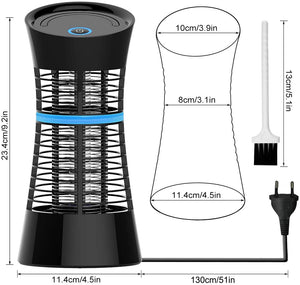 Qomolo Lampada Antizanzare Luce Antizanzare Zanzariera Elettrica Cattura Zanzare Efficiente Lampada Zanzare con Luce UV la Cattura di Piccoli Insetti Zanzara per Casa Ufficio Cucina