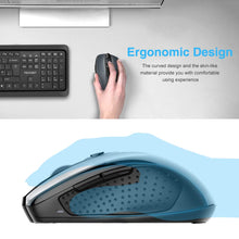 Carica l&#39;immagine nel visualizzatore di Gallery, TECKNET PRO Mouse Senza Fili, 2600DPI, Durata delle batterie di 24 Grigio - Ilgrandebazar