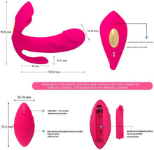 Carica l'immagine nel visualizzatore di Gallery, Massaggiatore in silicone, 100% impermeabile, massaggiatore wireless ricaricabile, 12 modalità di lavoro, doppio motore