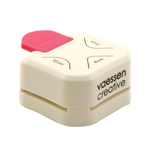 Vaessen Creative 3 in 1 Perforatrice per Arrotonda Angoli, 4-7-10 mm, Bianca - Ilgrandebazar