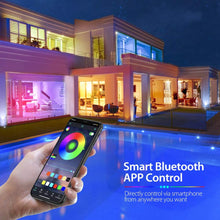 Carica l'immagine nel visualizzatore di Gallery, Aerb 10M Bluetooth Striscia LED RGB 5050, Impermeabile IP65,TV Retroilluminazione 16 Colori 4 Mode, 300LEDs 12V 5A, Funzione Musicale, Smart Controllo APP e Telecomando, Ricarica USB, Per Decorazioni
