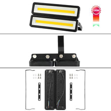 Carica l&#39;immagine nel visualizzatore di Gallery, Lotto di 2 Outdoor Faretto LED da Esterno 50W 4000LM, Faro Bianco Caldo 50w - Ilgrandebazar