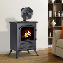 Carica l&#39;immagine nel visualizzatore di Gallery, Ventilatore per camini a legna, BUYGOO a 4 pale riscaldato per...