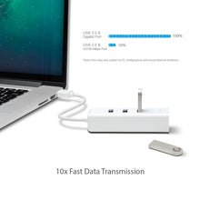 Carica l&#39;immagine nel visualizzatore di Gallery, TP-Link Adattatore di rete 2 in 1, USB 3.0 con 3 porte e Gigabit Bianco - Ilgrandebazar