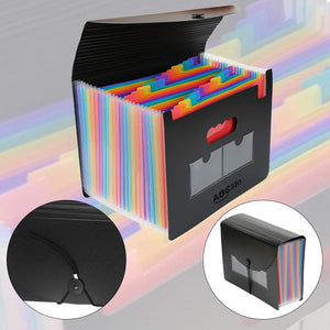 Cartella Portadocumenti A4 con Coperchio - ABClife 24 Tasche - Ilgrandebazar