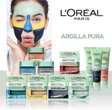 Carica l'immagine nel visualizzatore di Gallery, L'Oréal Paris Maschera per il Viso Argilla Pura, Azione Anti-Imperfezioni, Agisce sui Punti Neri e Ristringe Pori, con Alga Marina e 3 Argille Minerali, 50 ml