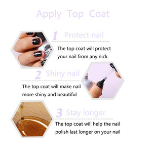 Allenbelle Base & Top coat Smalto Semipermanente Nail Polish UV LED base&top - Ilgrandebazar