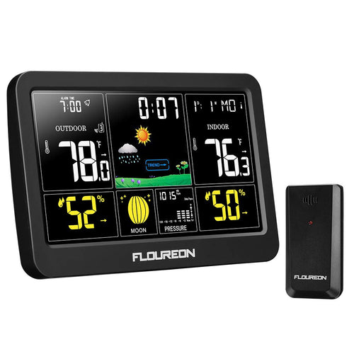 FLOUREON Stazione Meteorologica Automatica Digitale Wireless Meteo... - Ilgrandebazar