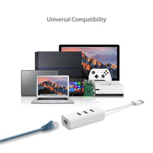Carica l&#39;immagine nel visualizzatore di Gallery, TP-Link Adattatore di rete 2 in 1, USB 3.0 con 3 porte e Gigabit Bianco - Ilgrandebazar