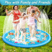 Carica l&#39;immagine nel visualizzatore di Gallery, aovowog Tappetino Gioco d&#39;Acqua per Bambini,170cm/68&#39;&#39; Splash Pad Sprinkler...