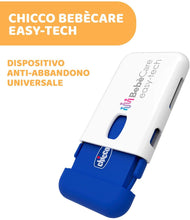 Carica l&#39;immagine nel visualizzatore di Gallery, Chicco Bebècare Easy-Tech Dispositivo Anti Abbandono Universale per Seggiolino Auto, App, Bluetooth, 3 Livelli di Allarme, Allarmi Intelligenti - Bianco/Blu