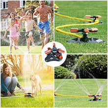 Carica l'immagine nel visualizzatore di Gallery, Weeygo Irrigatore Prato, Lawn Sprinkler Automatico Rotante a 360 °,...