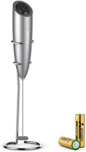 Carica l'immagine nel visualizzatore di Gallery, SIMPLETASTE Frullino Montalatte Schiumatore Cappuccinatore per Latte Schiumalatte, Cappuccino, Grigio, Batterie Incluse