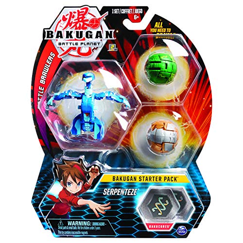 Bakugan- Starter Pack, 3 Sfere, 2 Classici e 1 Ultra, Lion Gold, Pegasus...