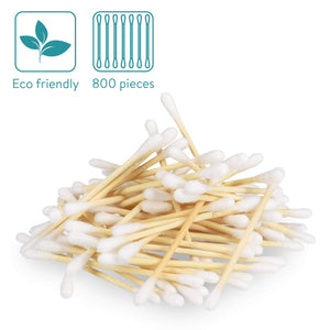 Navaris Cotton Fioc Bambù e Cotone - 800x Bastoncini 100% x800, Grau - Ilgrandebazar