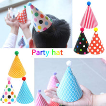Carica l&#39;immagine nel visualizzatore di Gallery, BESTZY 22pcs Cappellini per Feste Compleanno Bambini Carta...