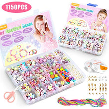 Carica l&#39;immagine nel visualizzatore di Gallery, WinWonder Bambini Perline,1150 PCS Perline Colorate dei multicolore - Ilgrandebazar