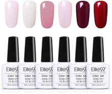 Carica l&#39;immagine nel visualizzatore di Gallery, Elite99 Smalto Semipermanente per Unghie 6pzs Set di Smalti Gel gel Semipermanente Unghie Kit da UV LED Smalto per unghie Smalti Gel Polish per Unghie Soak Off Manicure,10ML ZH021