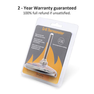 GALAFIRE 80 mm Grande Faccia 300°C Termometro per Barbecue, Indicatore 80 - Ilgrandebazar