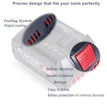 Carica l&#39;immagine nel visualizzatore di Gallery, DOSCTT Sostituzione per Bosch BAT609 18V 5500mAh Li-Ion Batteria 1 pack, Nero