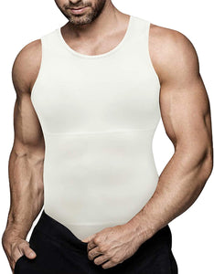 CHUMIAN Maglietta Compressione Uomo Canotta Contenitiva Snellente Intimo Modellante Dimagrante Fascia Pancia Sportivo Fitness Canottiera