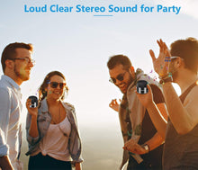 Carica l&#39;immagine nel visualizzatore di Gallery, 【Vero Suono Stereo】 moosen Abbinamento di due Altoparlanti form HD Surround Suono Stereo Cassa Bluetooth, TWS Altoparlante Bluetooth Wireless Portatile per Casa Festa Film TV Outdoor - 2 pack