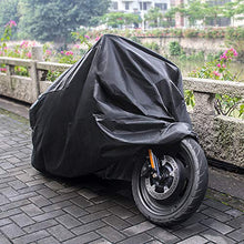 Carica l&#39;immagine nel visualizzatore di Gallery, Telo Coprimoto Impermeabile Per Esterno 210D Panno Oxford Nero - Ilgrandebazar