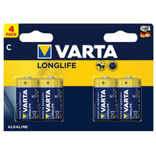 Carica l&#39;immagine nel visualizzatore di Gallery, Varta Longlife C LR14 Batterie alcaline, 1.5 Volt, confezione da 4 pile - Ilgrandebazar