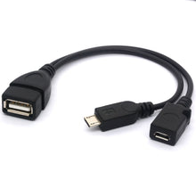 Carica l&#39;immagine nel visualizzatore di Gallery, Micro USB Cavo Splitter OTG Enhancer Power 2.0 A Femmina a Micro... - Ilgrandebazar