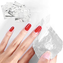 Carica l&#39;immagine nel visualizzatore di Gallery, 200 Compresse Remover Foil Wraps del Rimuovere smalto gel per Unghie,Fogli di Alluminio per Rimuovere lo Smalto,Nail Art Remover Wraps