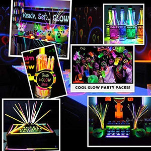 Josechan Glow Sticks, 200 PCS 8'' Bagliore colorato bastoni Bulk e 200 Pcs - Ilgrandebazar